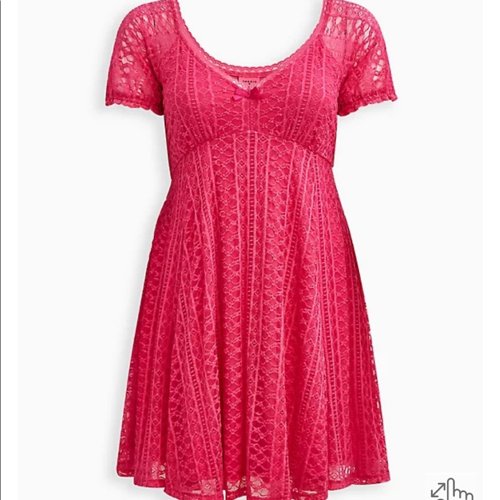Pink Betsey Johnson dress by Torrid sz 14